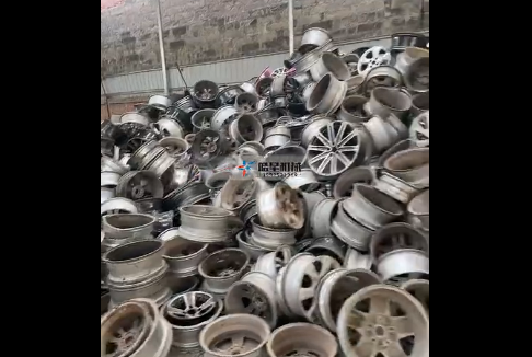 汽车轮毂柠檬视频网站|铝合金柠檬视频网站破碎分离厂家生产现场